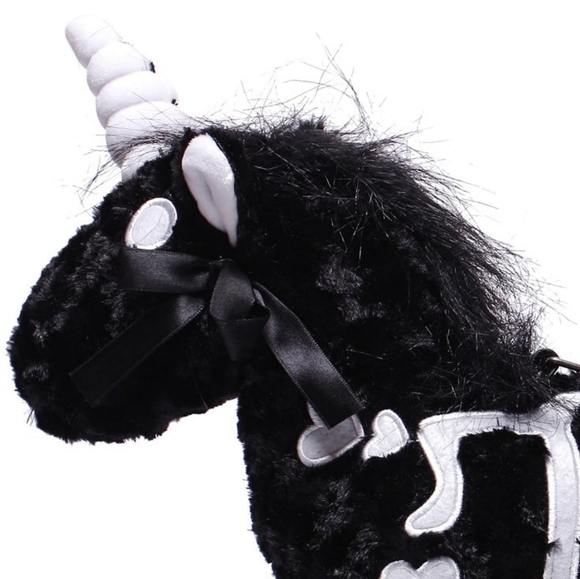 UNISKELTON Plush Purse (Black & White) one of a kind! - Picture 10 of 16